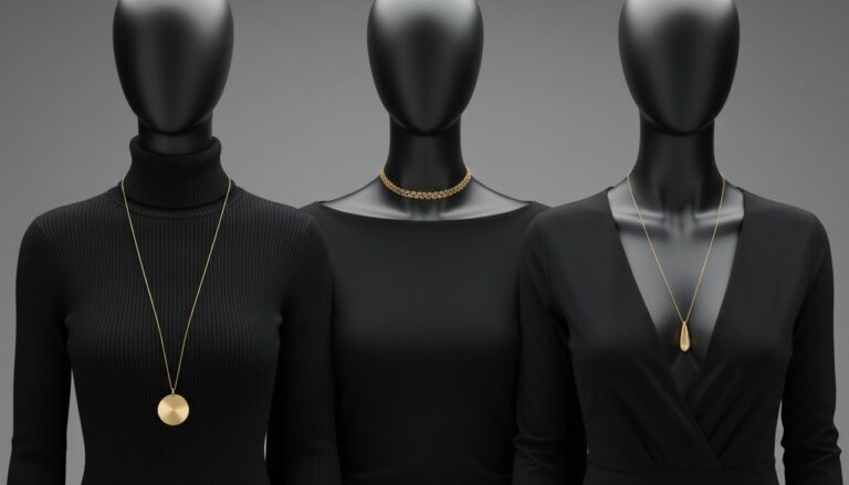 jewelry length guide for different necklines