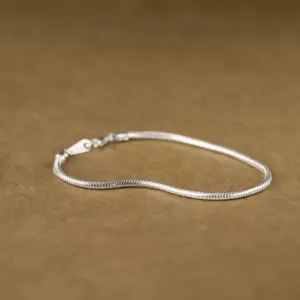 Smooth snake chain bracelet Flexible Snake Chain Bracelet with Lobster Clasp product image
