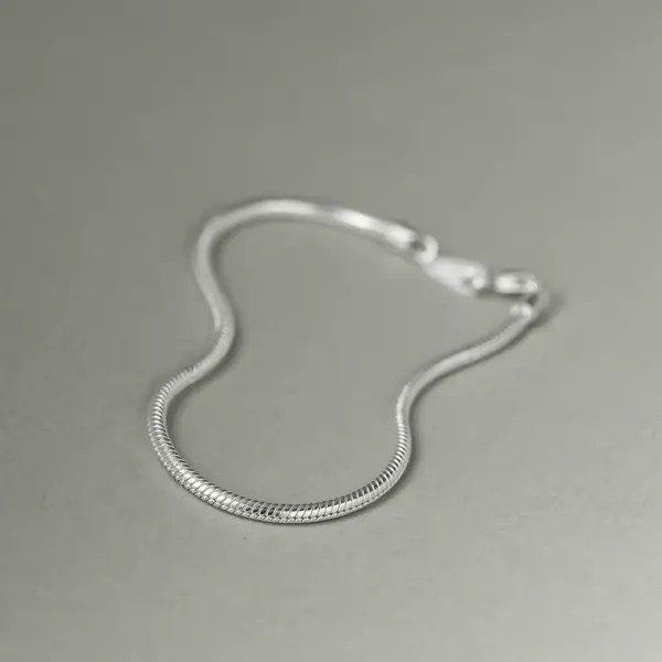 Flexible Snake Chain Bracelet with Lobster Clasp — additional product view 2
